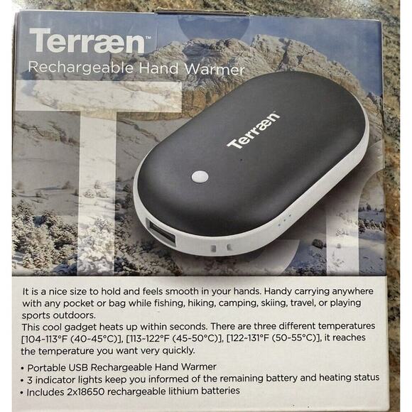Rechargeable Hand Warmer USB Pocket Heater Warmer - 3 Settings - Picture 1 of 3